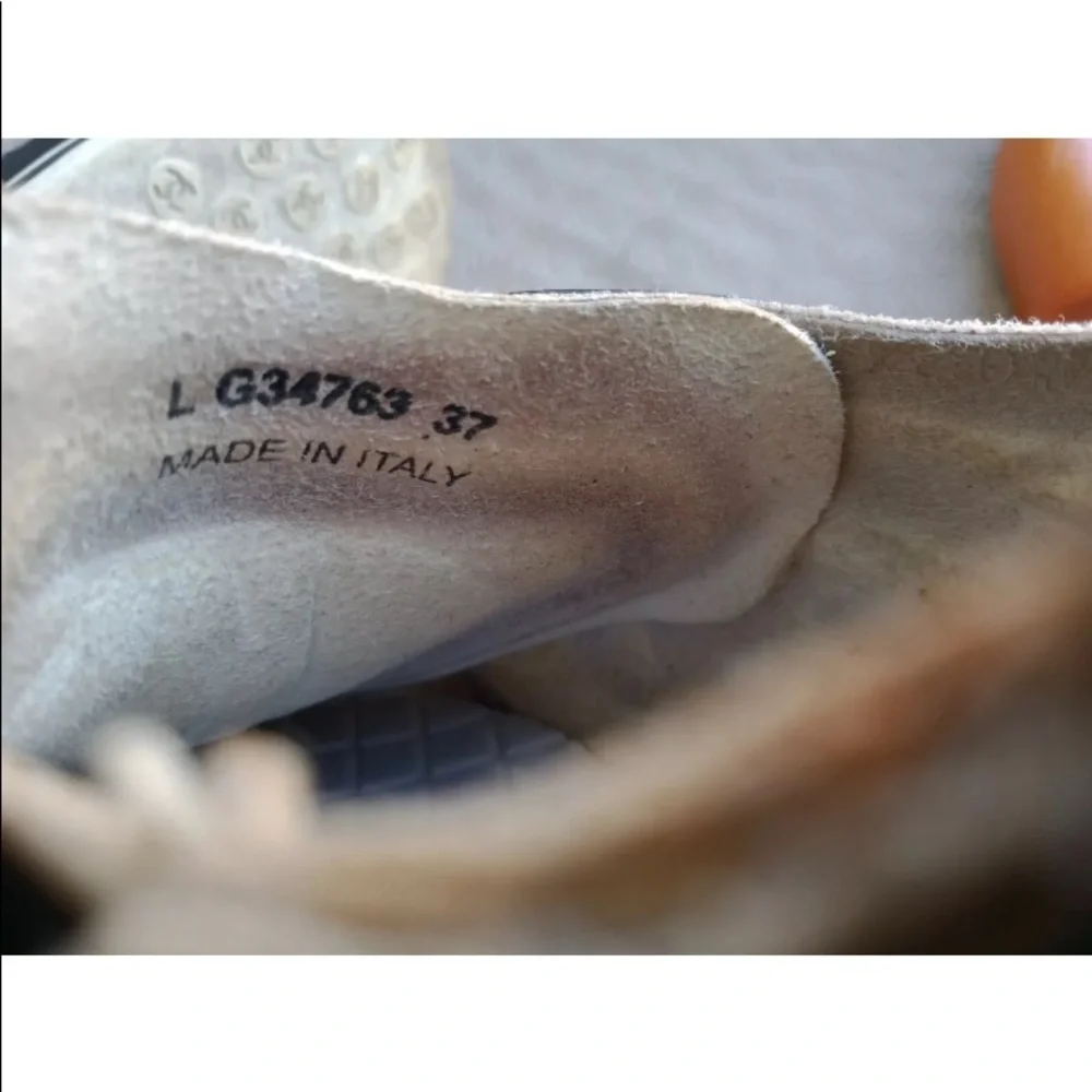 CHANEL Low Top 37 Nylon Multi Cc Logo Trainer Sneakers CC LG34763 Mesh & Fabric - Picture 7 of 12